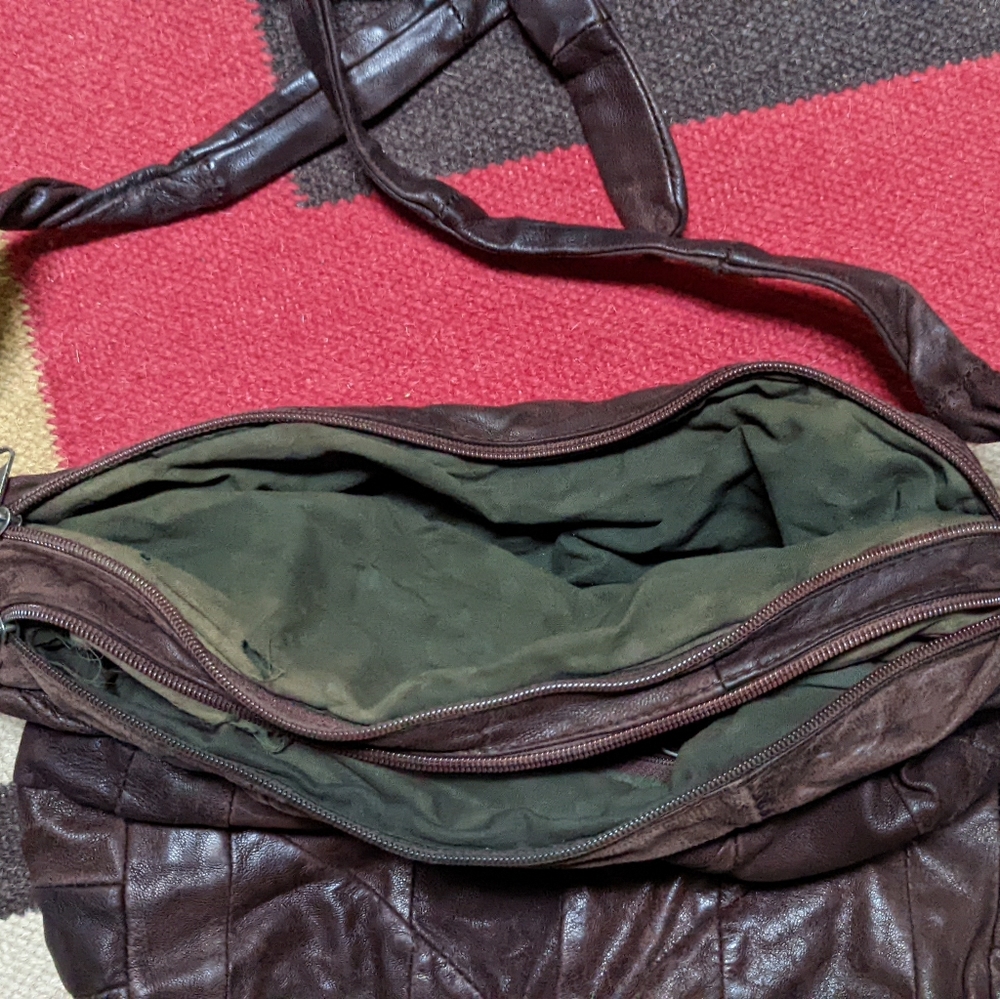 Buttery Soft Patchwork Leather Bag - image 4